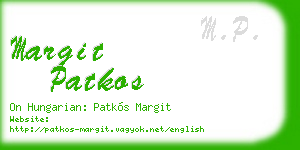 margit patkos business card